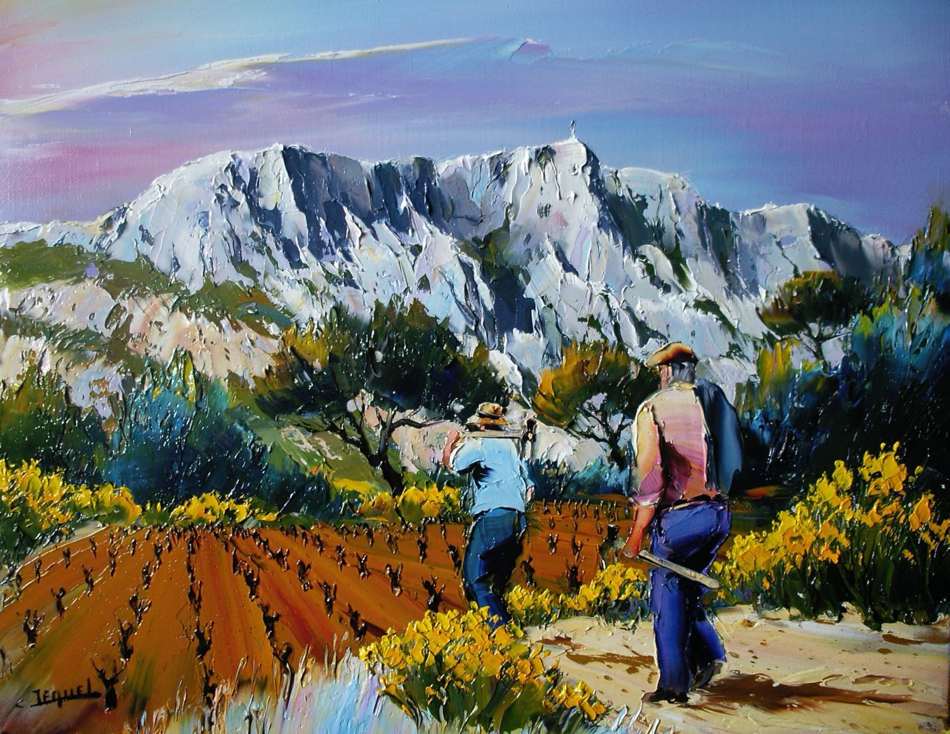 Vigne sous la Sainte Victoire